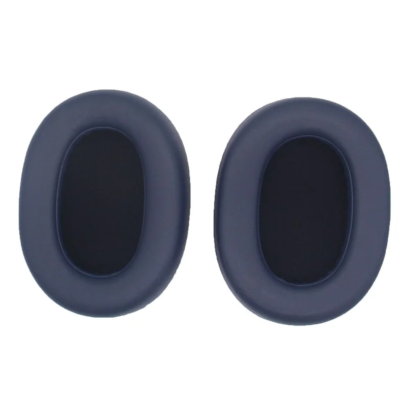 For Jabra Elite 85h 1 Pair Headphone Earpads Replace Sponge Earmuffs with Crowbar - Dark Blue