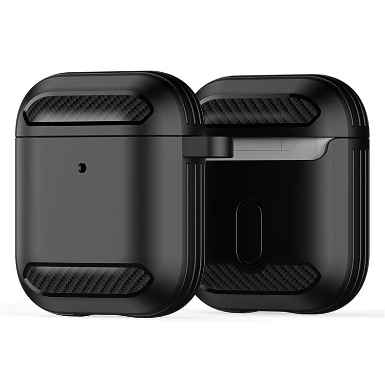 DUX DUCIS PECB Серия для Apple AirPods с зарядным чехлом (2016) / (2019) / AirPods с беспроводным зарядным чехлом (2019) TPU Чехол - Черный