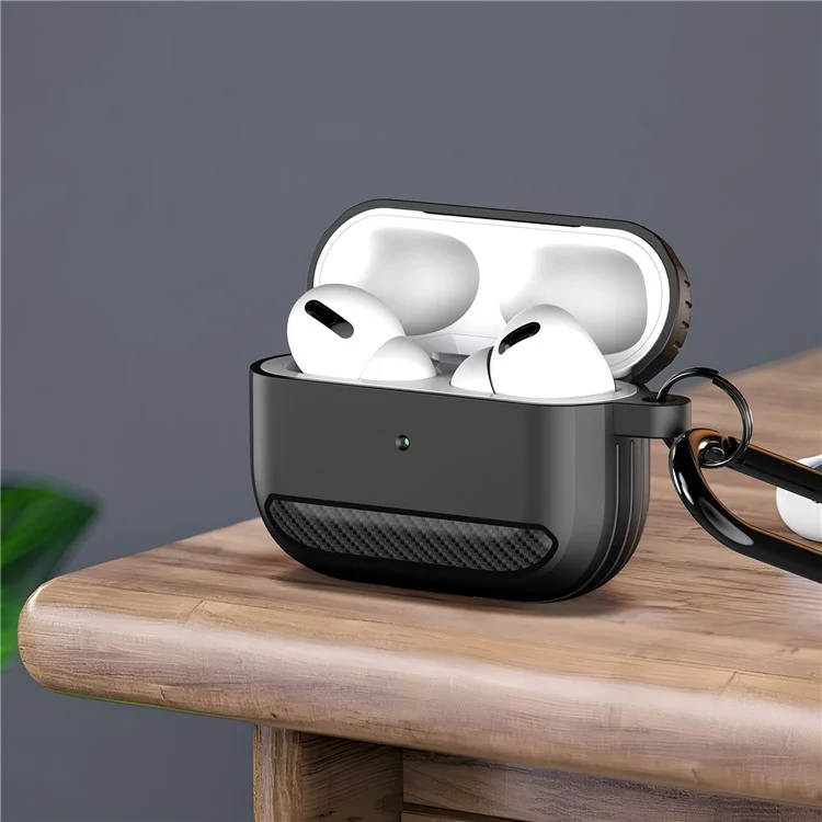 DUX DUCIS PECB Серия для Apple AirPods с зарядным чехлом (2016) / (2019) / AirPods с беспроводным зарядным чехлом (2019) TPU Чехол - Черный
