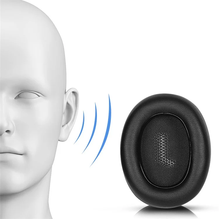 Para JBL EVEREST ELITE 750NC 1 par de almohadillas para auriculares de cuero de proteína + esponja - Azul