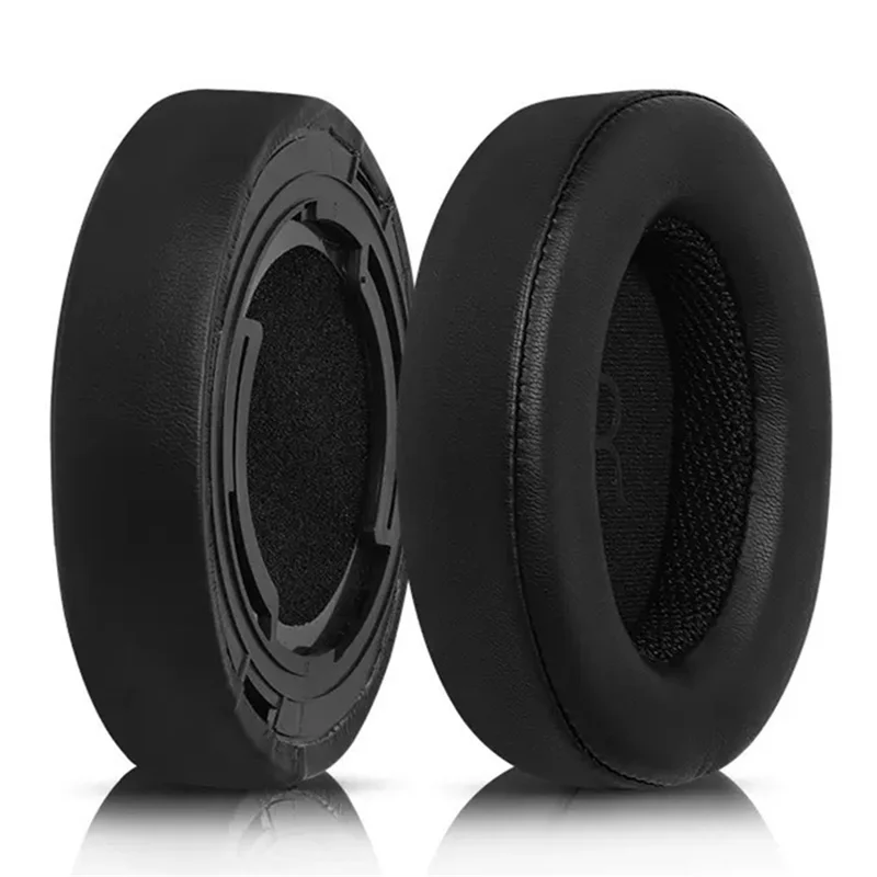 1 Pair Headphone Ear Pads for Shure AONIC 50 Protein Leather Earpads Cushions - Black