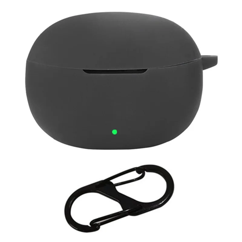 For vivo TWS 3e Wireless Earphone Silicone Case Anti-drop Protective Cover - Black