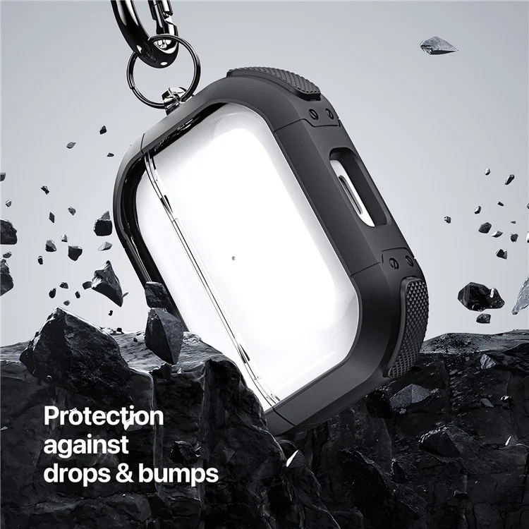 DUX DUCIS PECD Series pour Apple AirPods 3 Étui de protection 2 en 1 en TPU+PC Armor Étui pour écouteurs - Violet