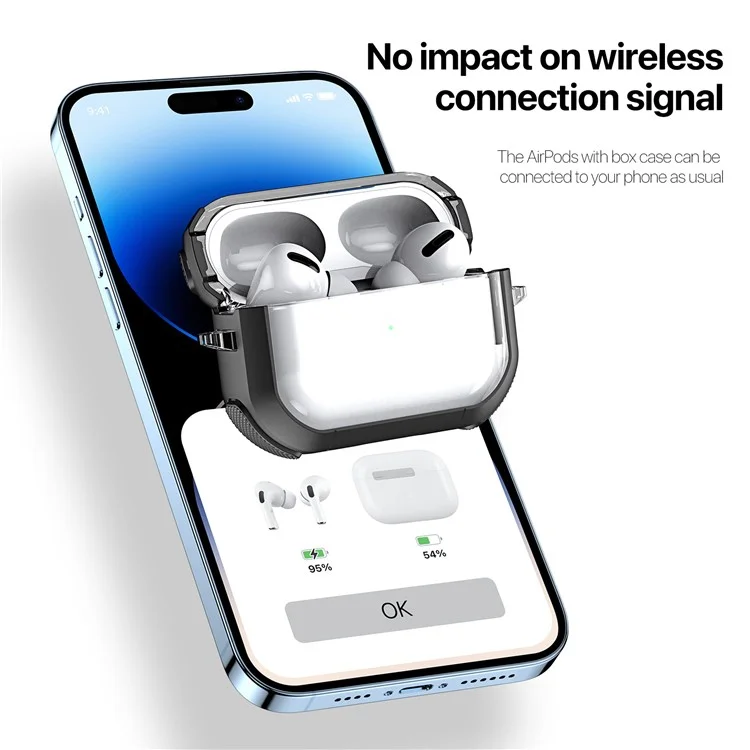 DUX DUCIS PECD Series pour Apple AirPods 3 Étui de protection 2 en 1 en TPU+PC Armor Étui pour écouteurs - Violet