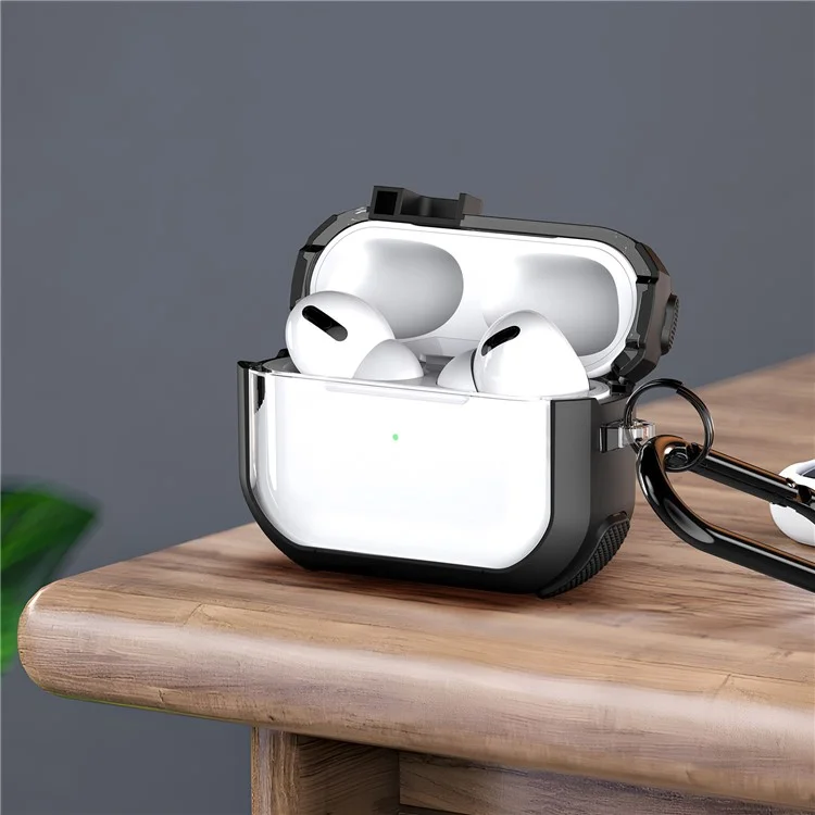 DUX DUCIS PECD Series pour Apple AirPods 3 Étui de protection 2 en 1 en TPU+PC Armor Étui pour écouteurs - Violet