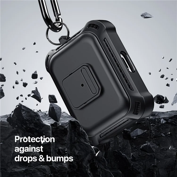 DUX DUCIS PECG Series para Apple AirPods Pro 2 Case TPU + PC Armor Earphone Cover Complete Protection - Army Green