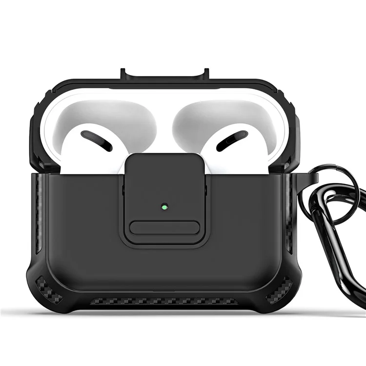 DUX DUCIS PECG-Serie für Apple AirPods Pro Hülle Vollschutz mit Schlüsselanhänger - Schwarz