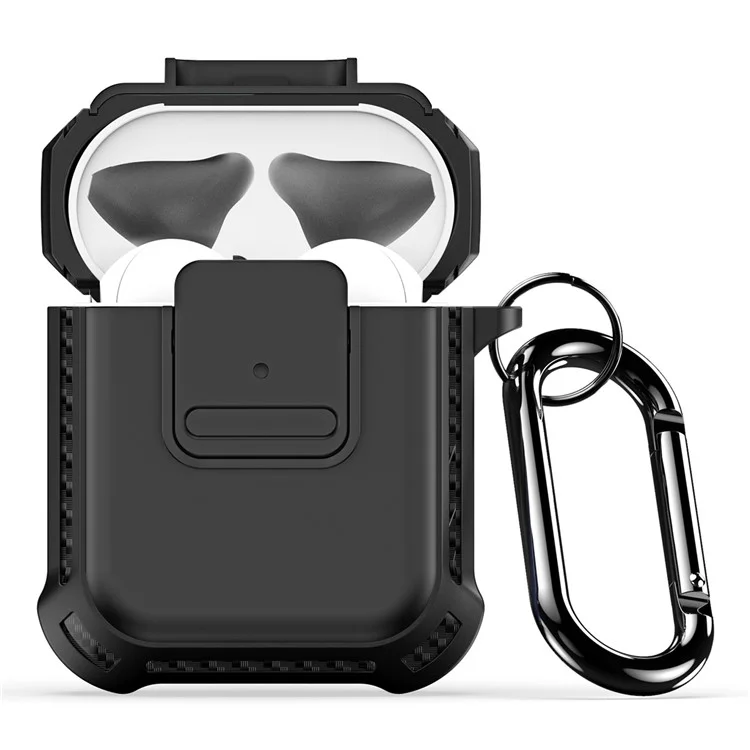 DUX DUCIS PECG Series для Apple AirPods с зарядным чехлом (2016) / (2019) / AirPods с беспроводным зарядным чехлом (2019) Чехол для наушников - Черный