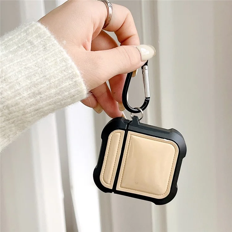 Чехол для наушников Earphone Sleeve для AirPods с зарядным чехлом (2016) / (2019) / AirPods с беспроводным зарядным чехлом (2019) TPU противоударная крышка - коричневый