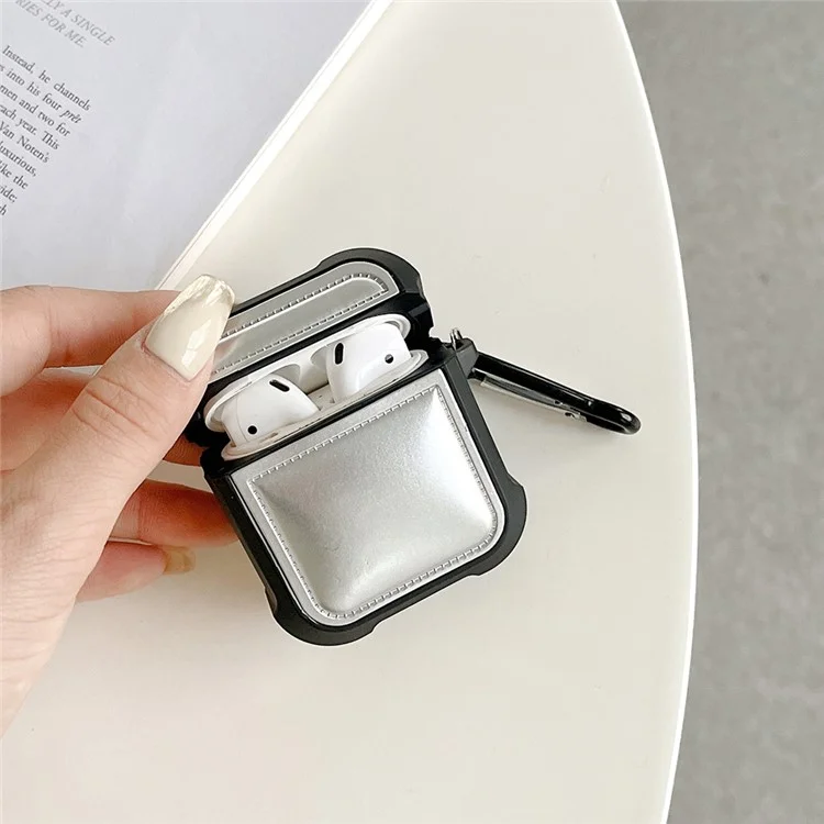 Чехол для наушников Earphone Sleeve для AirPods с зарядным чехлом (2016) / (2019) / AirPods с беспроводным зарядным чехлом (2019) TPU противоударная крышка - коричневый