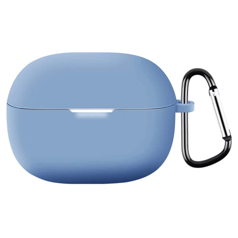 For Redmi Buds 5 Pro Silicone Case Earphone Cover Bluetooth-compatible Headphone Sleeve with Buckle - Sky Blue