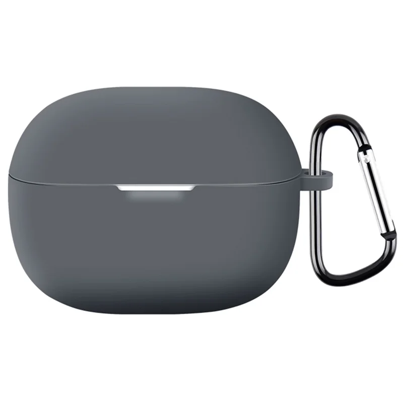 Siliconen hoesje voor Redmi Buds 5 Pro oordopjeshoes Bluetooth-compatibele koptelefoonhoes met gesp - Grijs