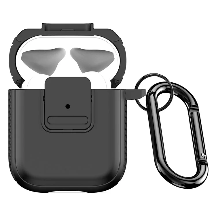 DUX DUCIS PECJ Serie para Apple AirPods con Estuche de Carga (2016) / (2019) / AirPods con Estuche de Carga Inalámbrica (2019) Funda de Auriculares - Negro