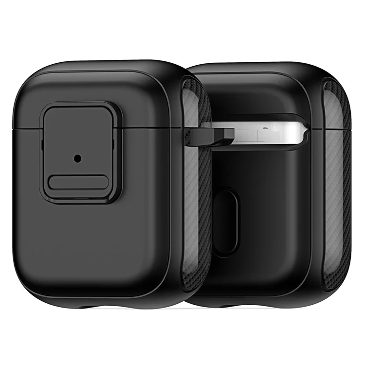 DUX DUCIS PECJ Serie para Apple AirPods con Estuche de Carga (2016) / (2019) / AirPods con Estuche de Carga Inalámbrica (2019) Funda de Auriculares - Negro