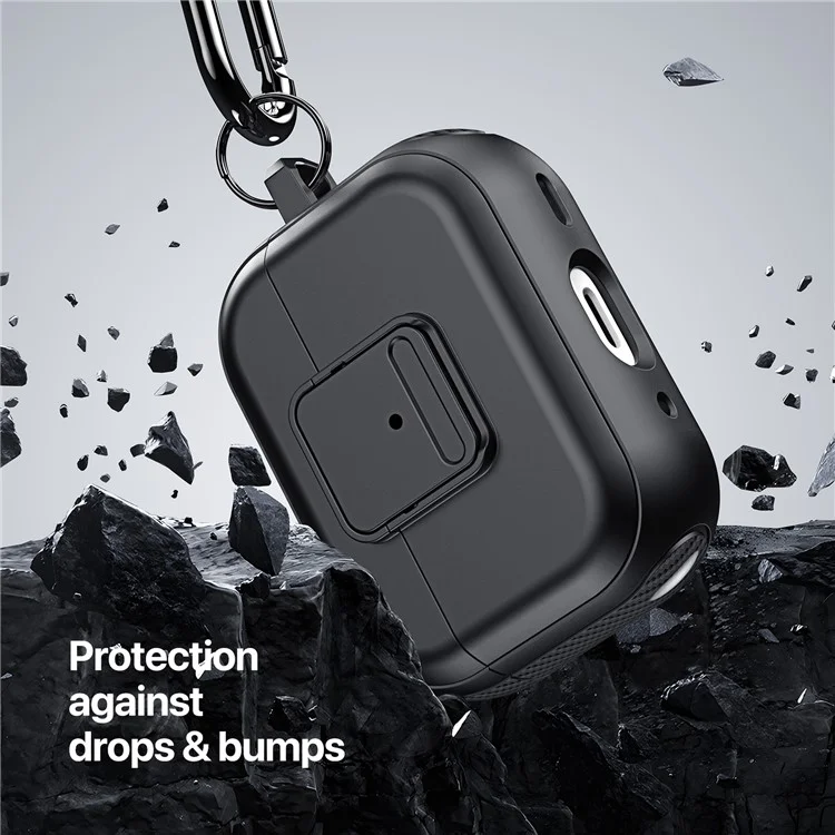 DUX DUCIS PECJ Serie para Apple AirPods con Estuche de Carga (2016) / (2019) / AirPods con Estuche de Carga Inalámbrica (2019) Funda de Auriculares - Negro