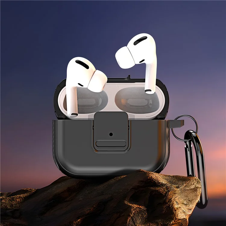 DUX DUCIS PECJ Serie para Apple AirPods con Estuche de Carga (2016) / (2019) / AirPods con Estuche de Carga Inalámbrica (2019) Funda de Auriculares - Negro