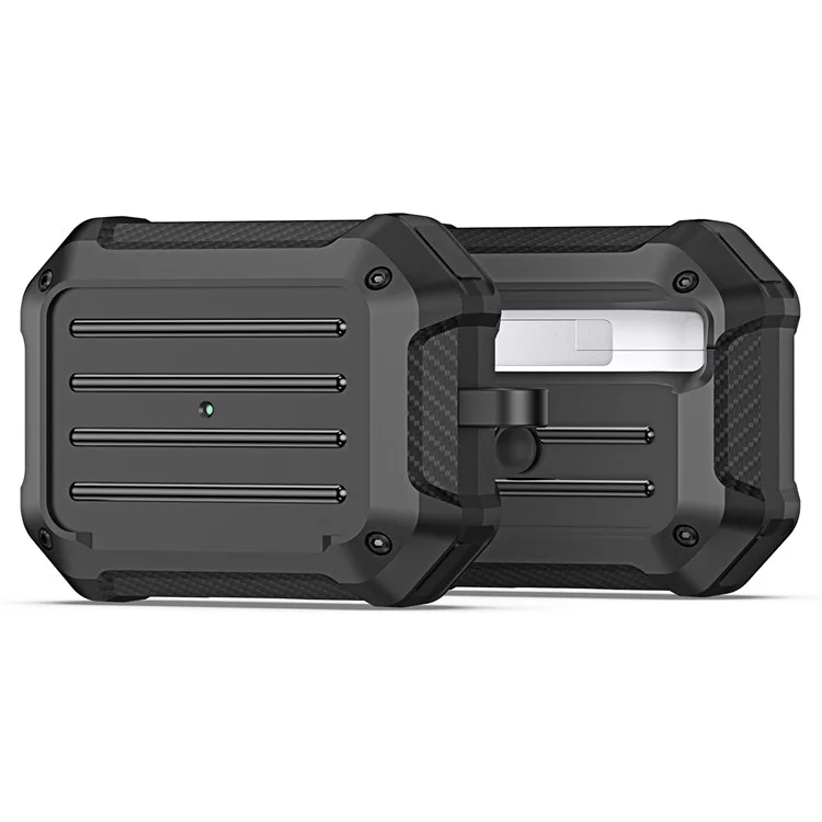 DUX DUCIS PECE Series pour étui de protection Apple AirPods Pro Earphone avec mousqueton - Noir