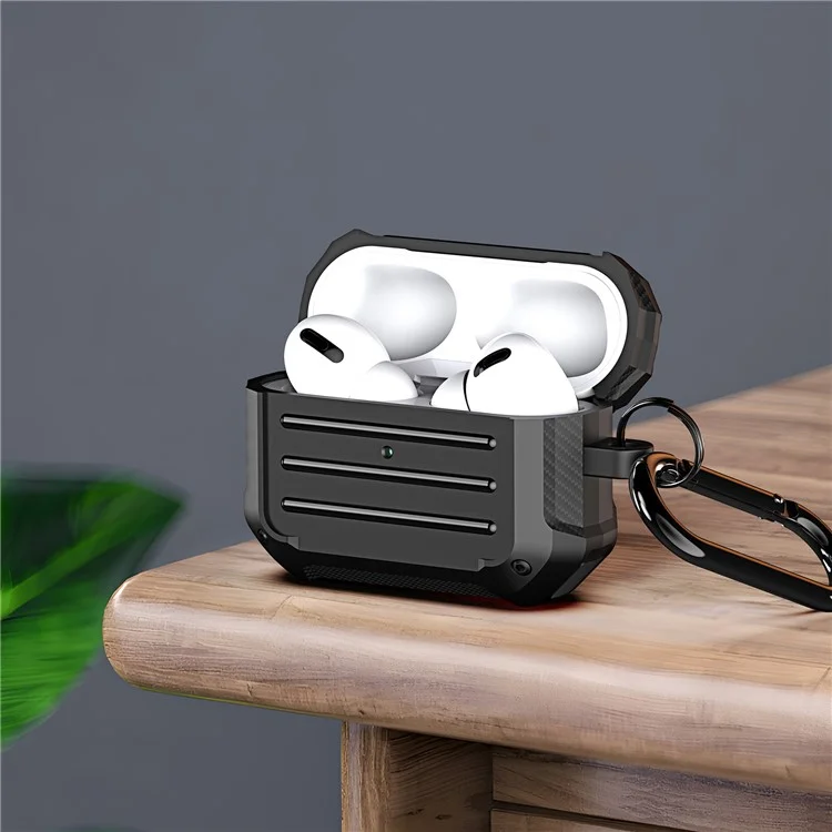 DUX DUCIS PECE Series pour étui de protection Apple AirPods Pro Earphone avec mousqueton - Noir