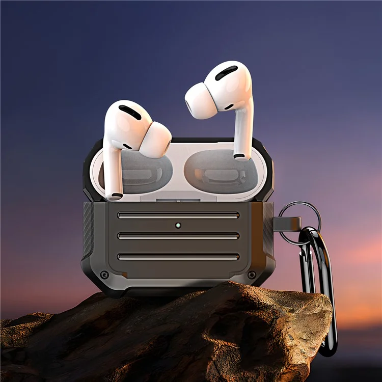 DUX DUCIS PECE Series pour étui de protection Apple AirPods Pro Earphone avec mousqueton - Noir