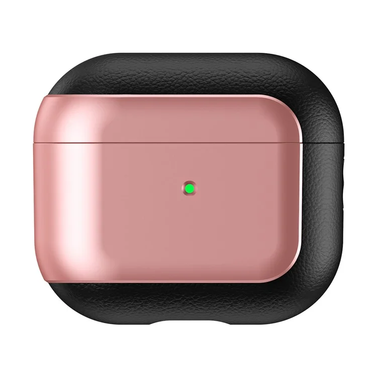 Für Apple AirPods 3 Kopfhörergehäuse Soft TPU Stoßfestes Cover mit Schlüsselband - Roségold