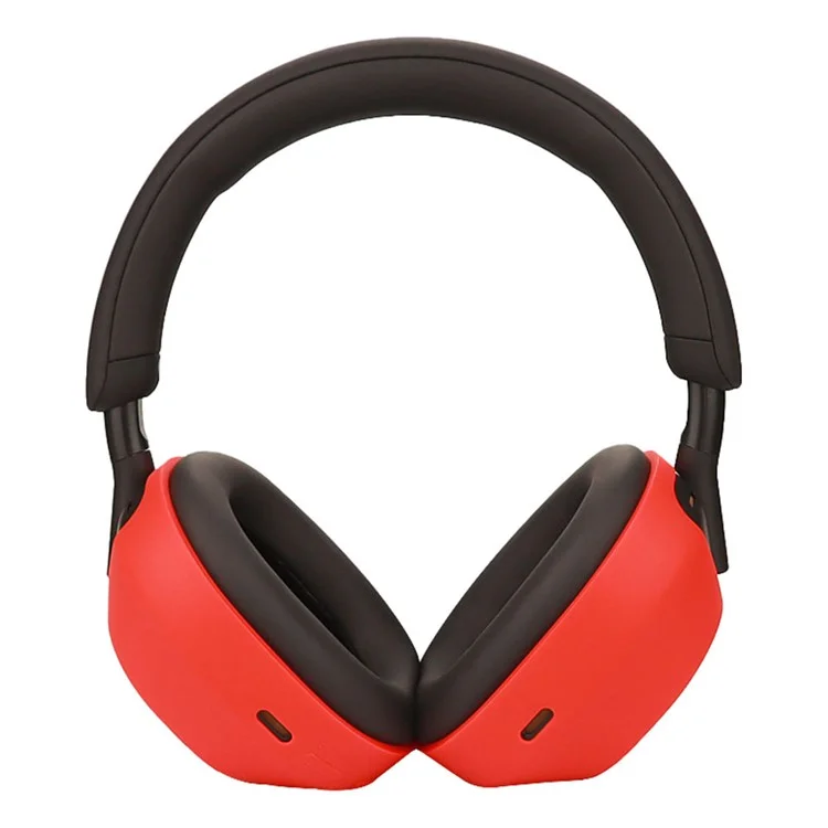 GJT-011 1 Pair For Sony WH-1000XM5 Headphone Earmuff Protective Case Silicone Cover - Red