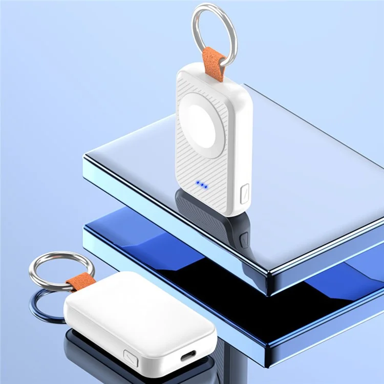 S1 2000мАч Магнитное беспроводное зарядное устройство для Apple Watch Mini Power Bank - белый