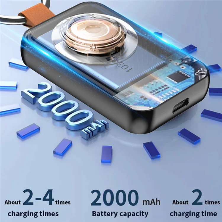 S1 2000мАч Магнитное беспроводное зарядное устройство для Apple Watch Mini Power Bank - белый
