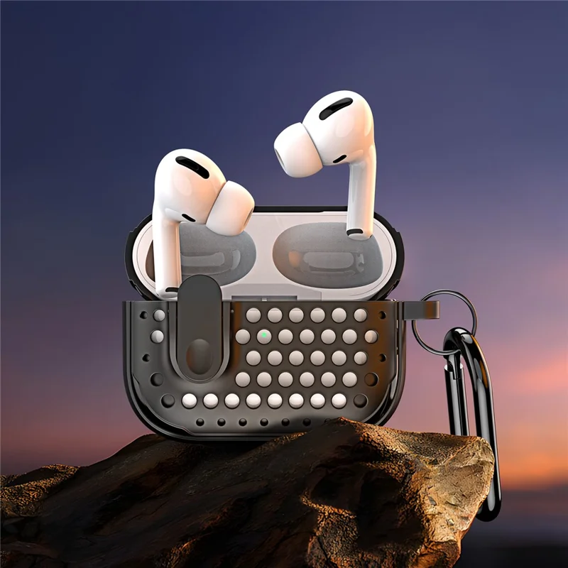 DUX DUCIS PECM Series for Apple AirPods Pro 2 Protective Cover Portable Earphone Case with Secure Lock Design - Red