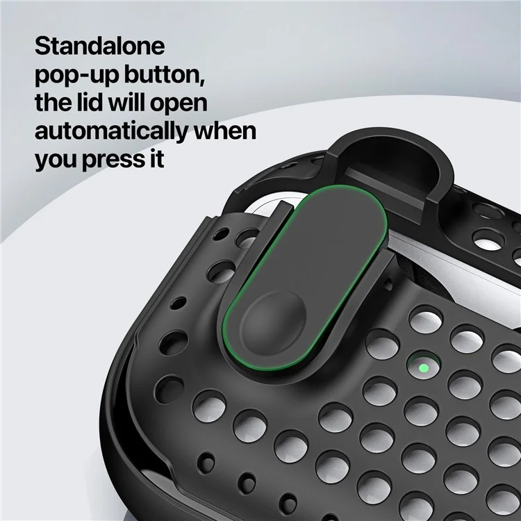 DUX DUCIS PECM Series per Apple AirPods con custodia di ricarica (2016) / (2019) / AirPods con custodia di ricarica wireless (2019) Copertura per auricolari - Bianco