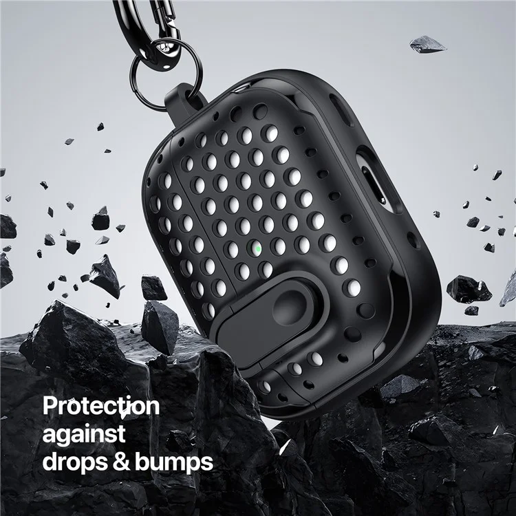 DUX DUCIS PECM Series per Apple AirPods con custodia di ricarica (2016) / (2019) / AirPods con custodia di ricarica wireless (2019) Copertura per auricolari - Bianco