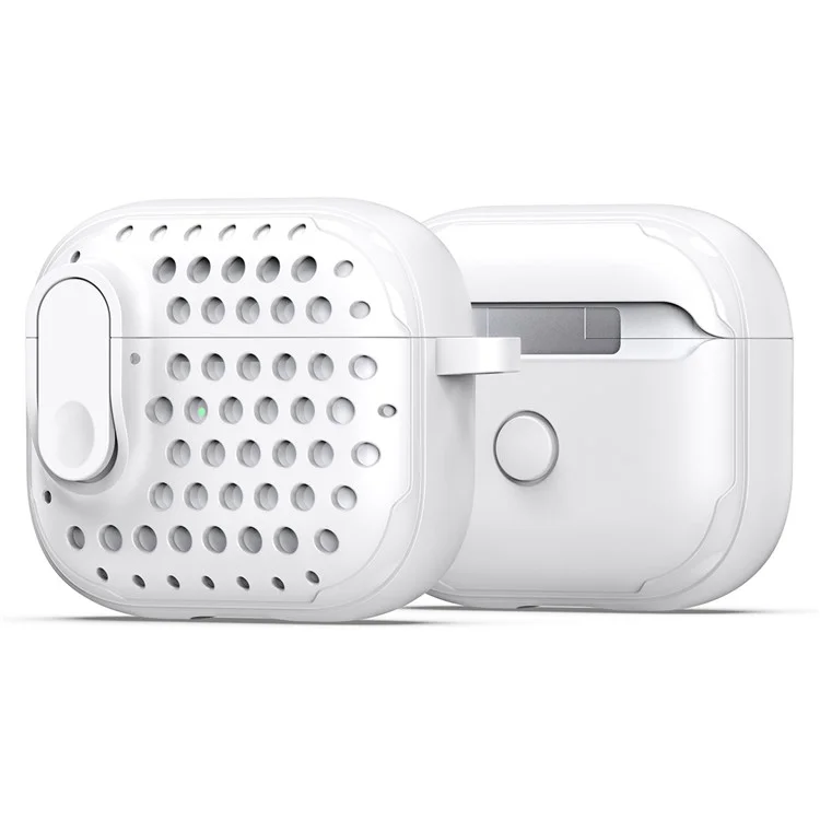 DUX DUCIS PECM Series per Apple AirPods Pro Custodia per auricolari con serratura Guscio protettivo completo - Bianco