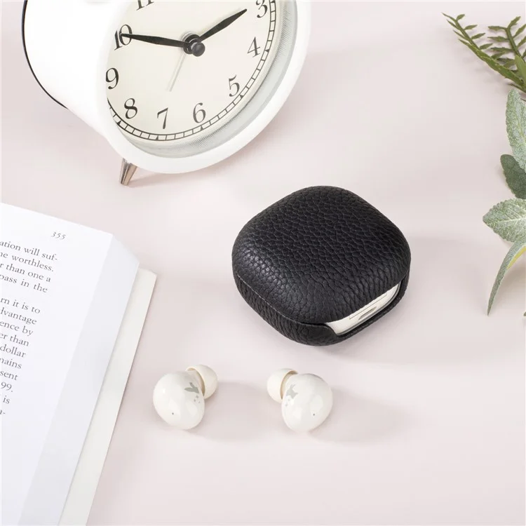 Bulk Purchasing For Samsung Galaxy Buds 2 Earphone Case Top-Layer Cowhide Leather+PC Sleeve