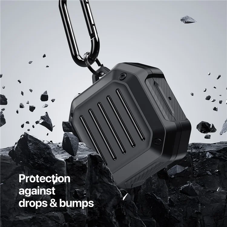 DUX DUCIS SECB Series for Samsung Galaxy Buds Live / Buds Pro / Buds2 / Buds2 Pro Earphone Case with Hanging Hook - Red