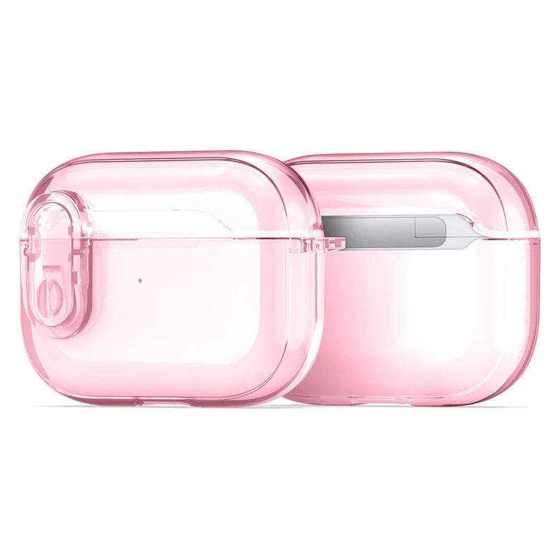 DUX DUCIS PECL Series for Apple AirPods Pro Bluetooth-compatible Earbud Case Anti-drop Cover with Hanging Hook - Pink