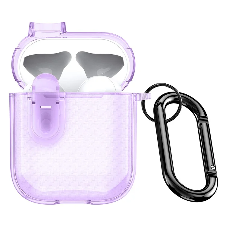 DUX DUCIS PECK Series per Apple AirPods con custodia di ricarica (2016) / (2019) / AirPods con custodia di ricarica wireless (2019) Custodia anti-caduta - Viola