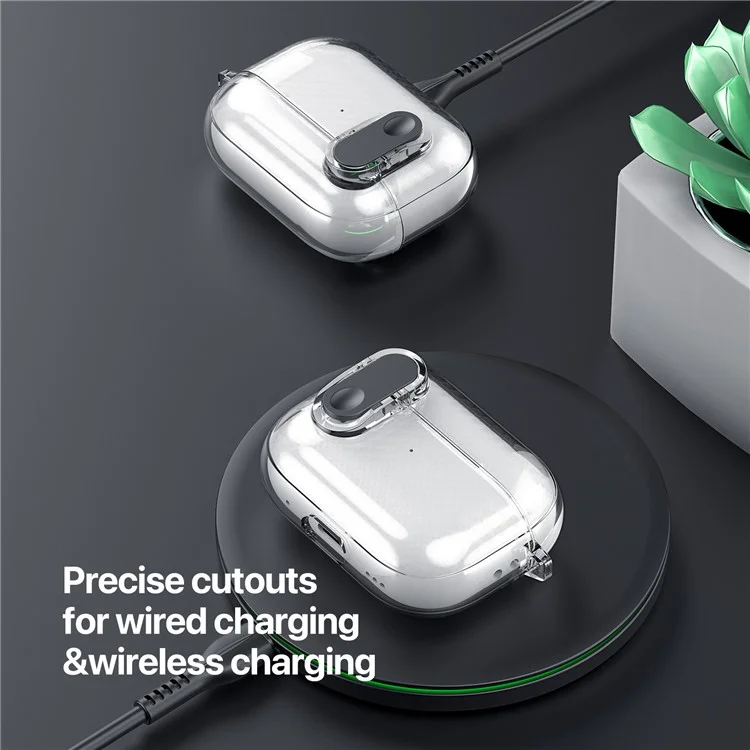 DUX DUCIS PECK Series per Apple AirPods con custodia di ricarica (2016) / (2019) / AirPods con custodia di ricarica wireless (2019) Custodia anti-caduta - Viola