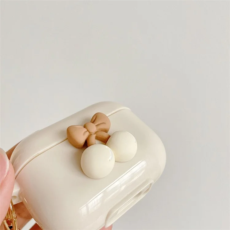 Para AirPods 3 Cherry Decor TPU Cover Earphone Protective Sleeve com Pendant