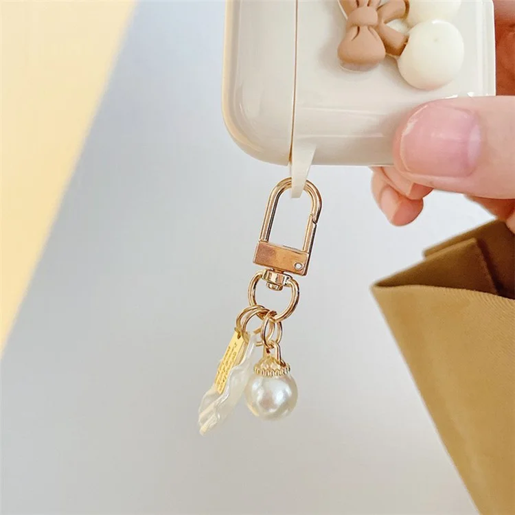 Para AirPods 3 Cherry Decor TPU Cover Earphone Protective Sleeve com Pendant