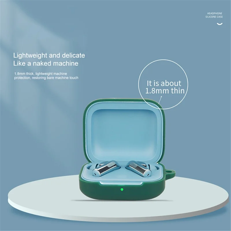 For OnePlus Buds 3 Silicone Case Bluetooth-compatible Headset Sleeve Cover with Buckle - Yellow