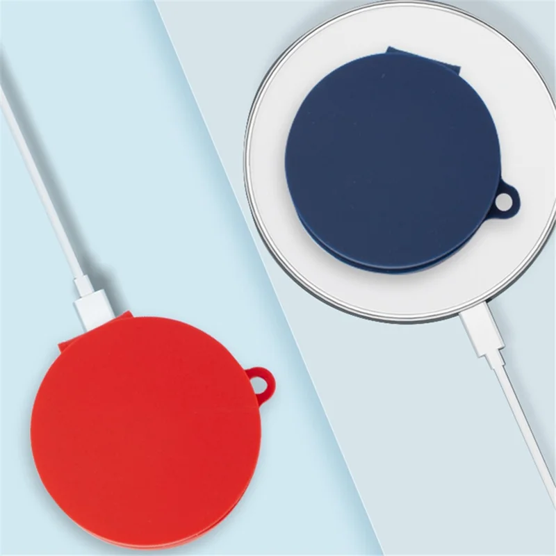 For Nothing CMF Buds Pro Earphone Cover Sleeve Silicone Case with Buckle - Dark Blue