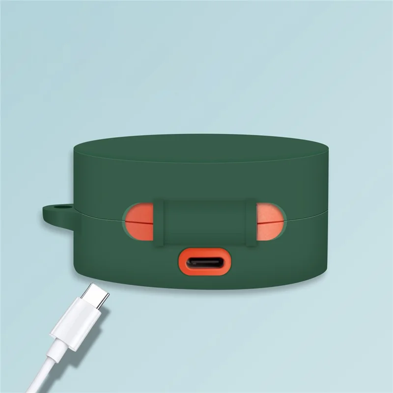 For Nothing CMF Buds Pro Earphone Cover Sleeve Silicone Case with Buckle - Dark Blue