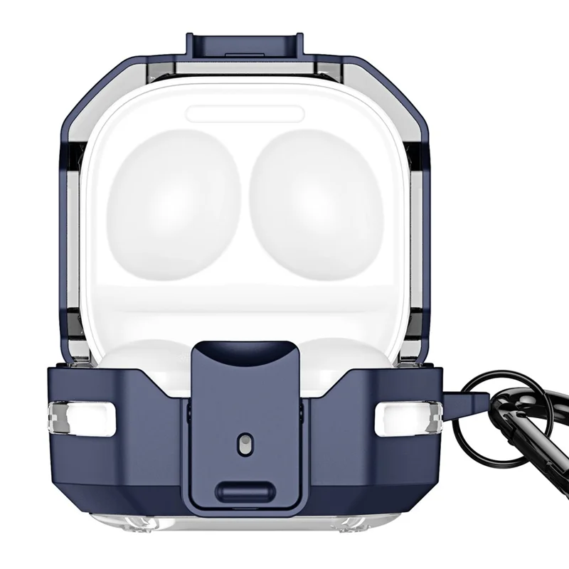 DUX DUCIS SECD Series para Samsung Galaxy Buds Live / Buds Pro / Buds2 / Buds2 Pro / Buds FE Estojo para fones de ouvido com mosquetão - Azul escuro