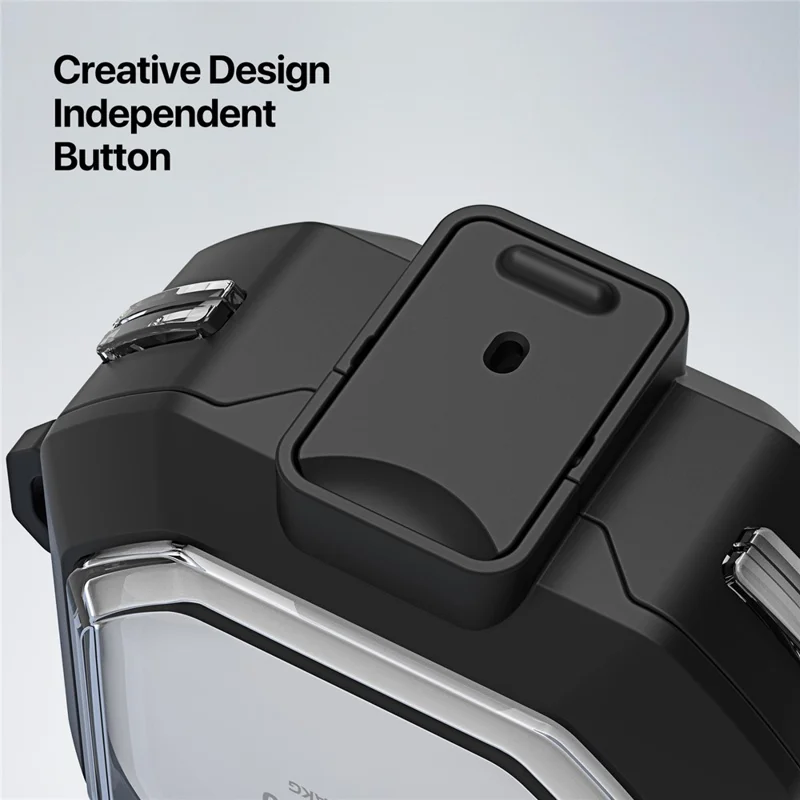 DUX DUCIS SECD Series para Samsung Galaxy Buds Live / Buds Pro / Buds2 / Buds2 Pro / Buds FE Estojo para fones de ouvido com mosquetão - Azul escuro