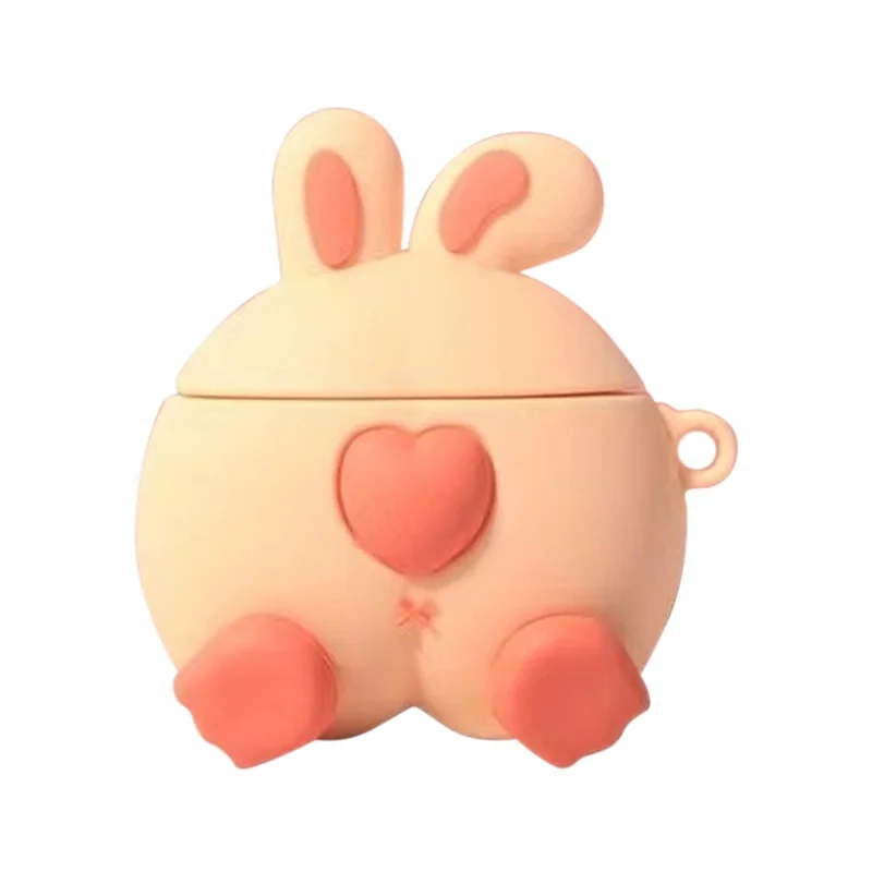 Silicone Case for OPPO Enco Air Cartoon Design Bluetooth-compatible Earphone Cover - Rabbit Butt