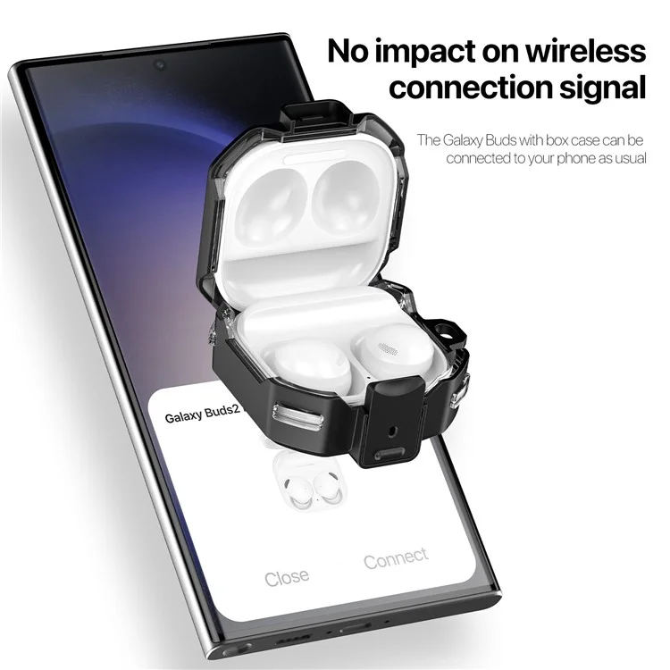 DUX DUCIS SECE Series for Samsung Galaxy Buds Live  /  Buds Pro  /  Buds2  /  Buds2 Pro  /  Buds FE Earphone Case Anti-scratch Cover - Black