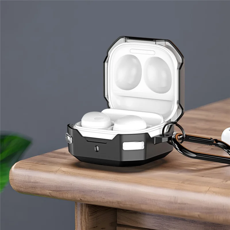 DUX DUCIS SECC Series para Samsung Galaxy Buds Live / Buds Pro / Buds2 / Buds2 Pro / Buds FE Estuche para Auriculares con Mosquetón - Amarillo