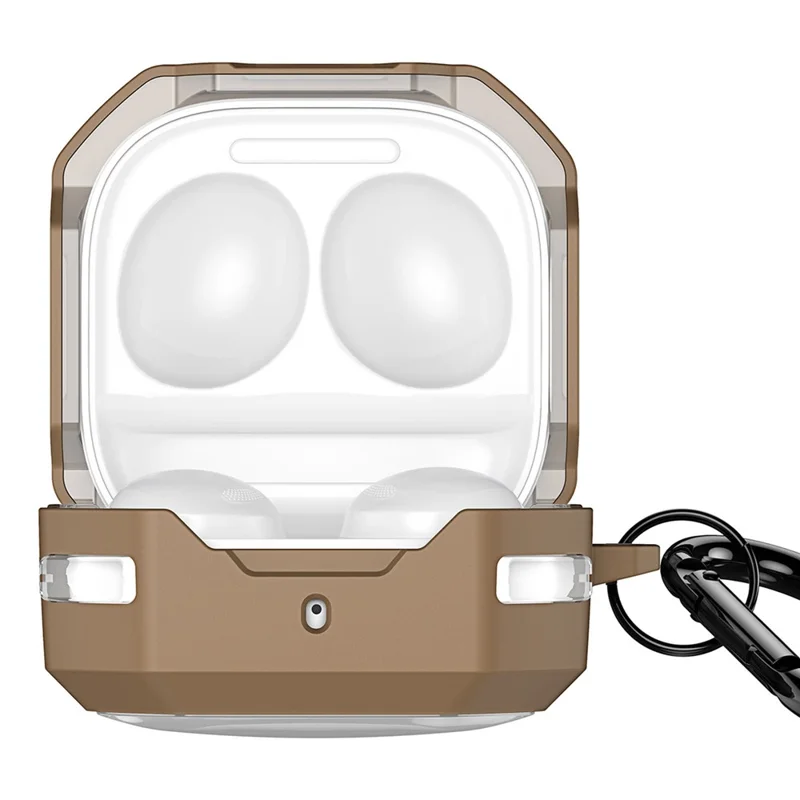 DUX DUCIS SECC Série pour Samsung Galaxy Buds Live / Buds Pro / Buds2 / Buds2 Pro / Buds FE Étui pour écouteurs avec Mousqueton - Kaki