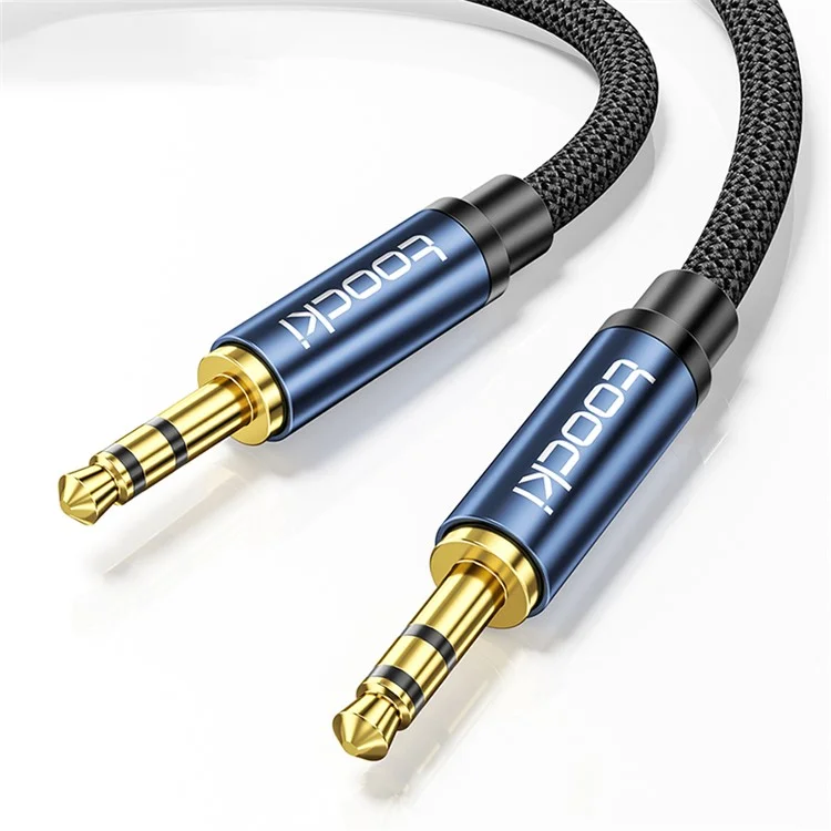 TOOCKI Q-YP05 3m Stereo-Kabel Kabel 3,5 mm Stecker auf Stecker - Blau