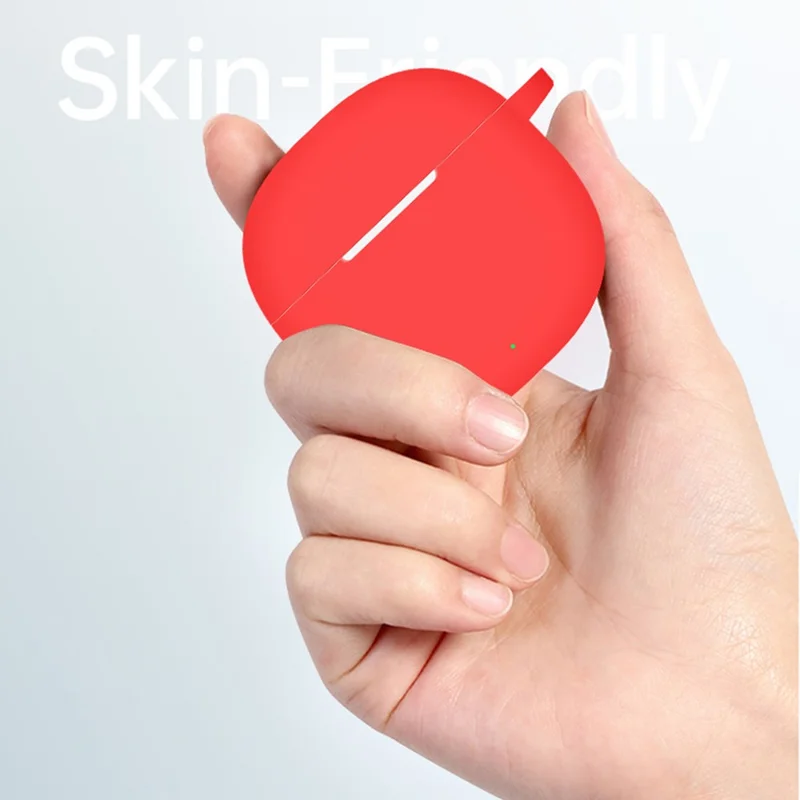 For Honor Earbuds X6 Bluetooth-compatible Earphone Silicone Case Anti-drop Cover with Hanging Buckle - White