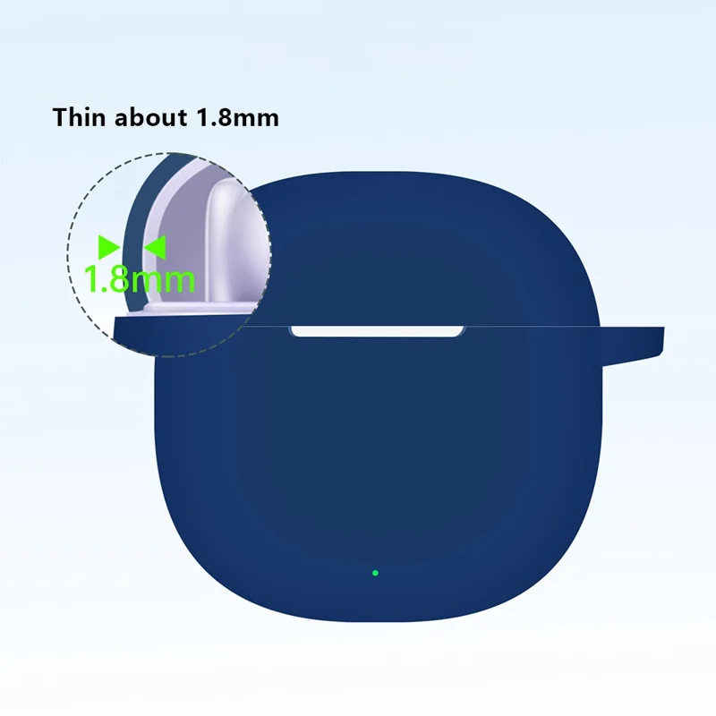 For Honor Earbuds X6 Bluetooth-compatible Earphone Silicone Case Anti-drop Cover with Hanging Buckle - Blackish Green